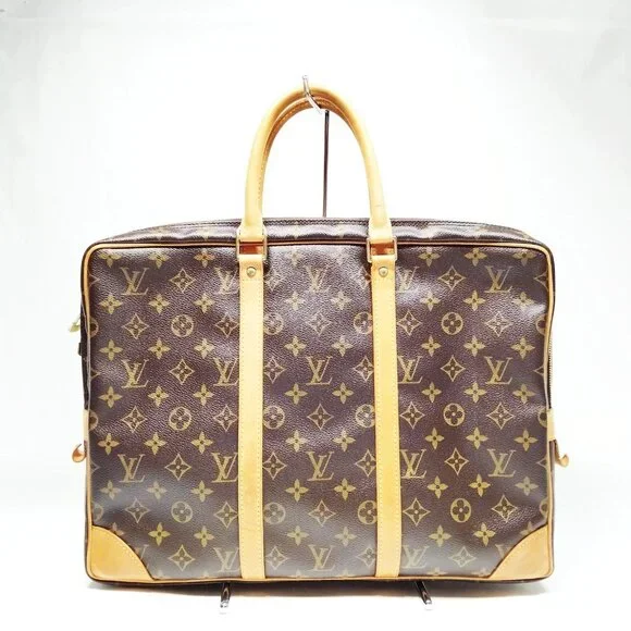Louis Vuitton Porte Documents Voyage Brown Monogram Hand Bag mon646-102825 - Picture 1 of 16